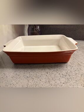 Sur La Table, Orange Ceramic Rectangular Baking Dish